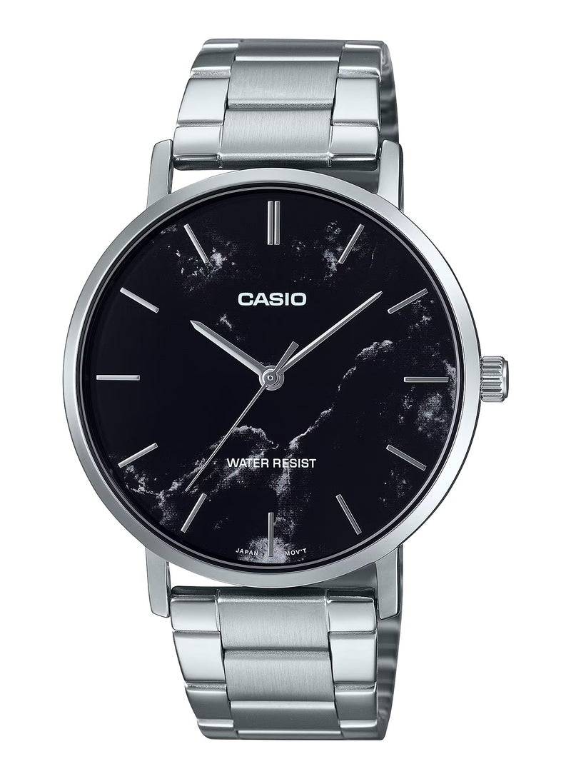 Casio Standard Analog Black Dial Dress Quartz Men's Watch MTP-VT01DM-1A - Image 1