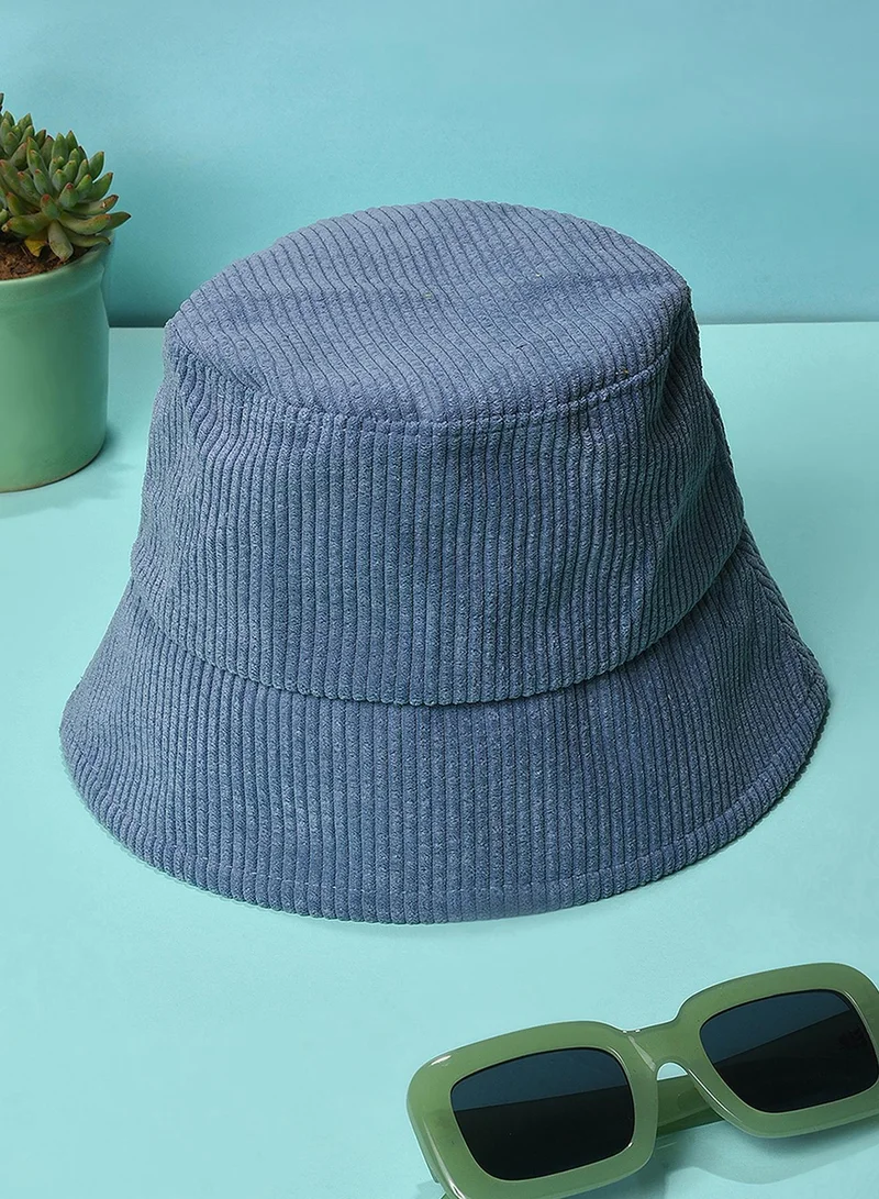 Haute Sauce Blue Striped Bucket Hat