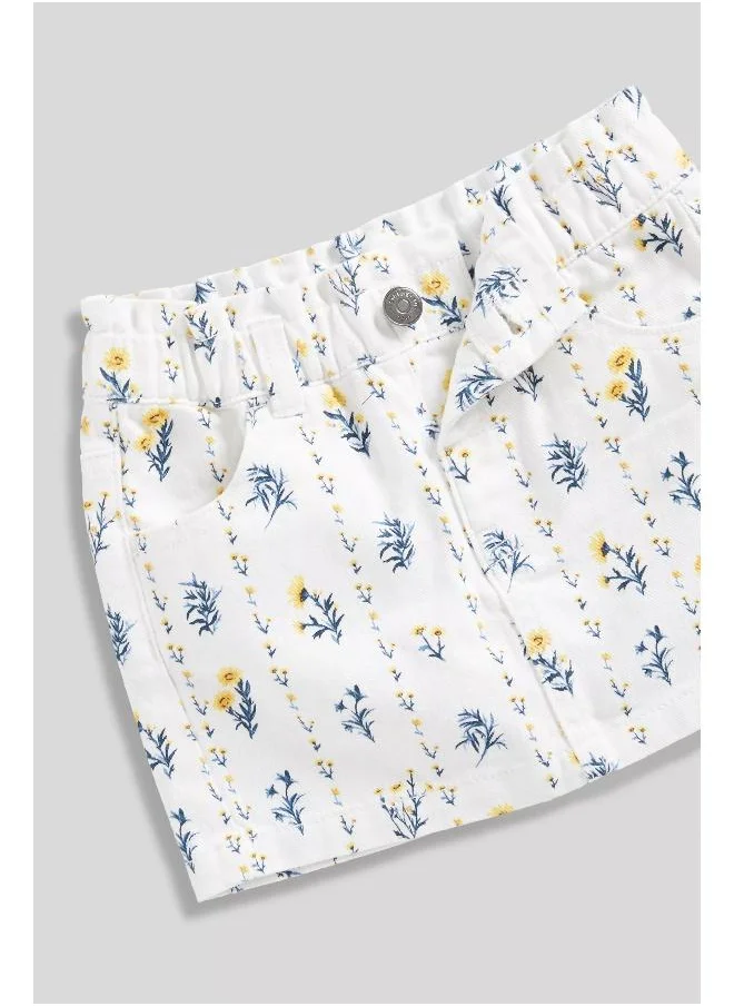 mothercare Floral Denim Skirt