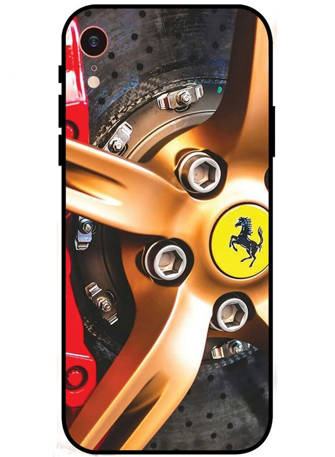 EYE CATCH Protective Case Cover For Apple iPhone XS Max Ferrari Car Wheel - Image 1