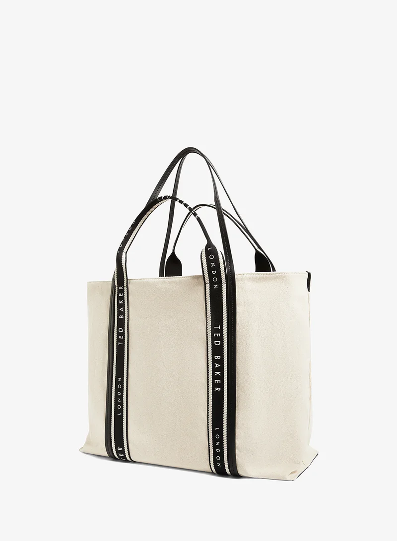 Ted Baker  Laurine Canvas Webbing Detail Large Shopper for Women | Best Price UAE