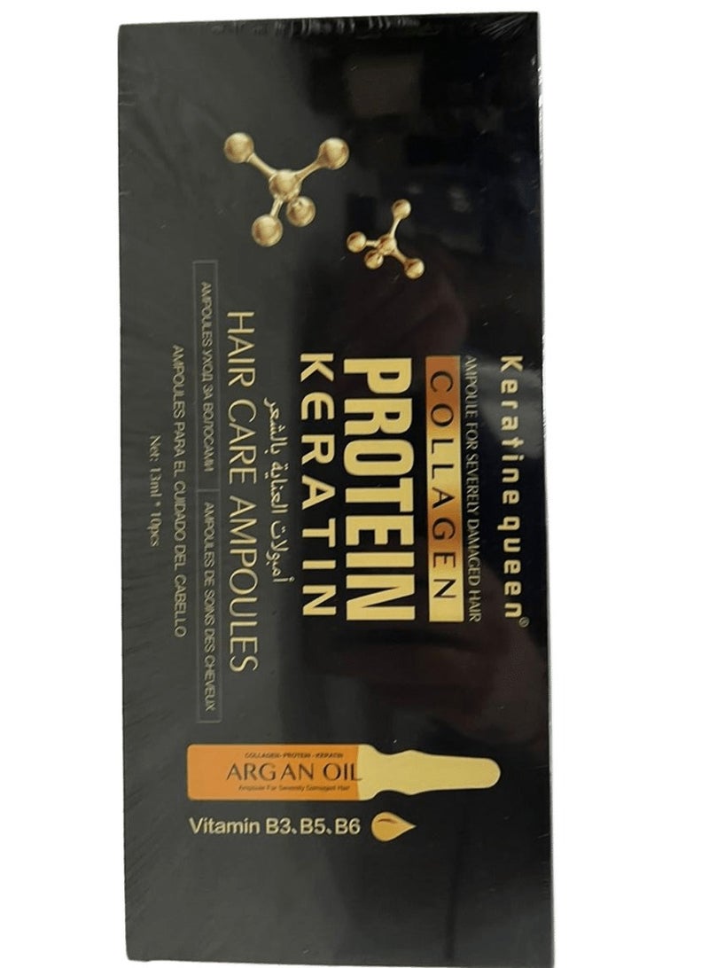 Keratine queen Hair Care Ampoules Collagen Protein Keratin 13ml - 10 Pieces - Image 2