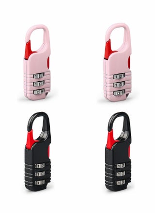 Suitcase Locks, 4 Pcs Travel Luggage Locks, 3 Digit Combinations Padlock Mini Zinc Alloy Resettable Code Lock for Kids Diary Backpack Zipper Travel Bag Suitcases Storage Cabinets - pzsku/ZDEE45713320335076FC0Z/45/_/1717031552/268679c3-5a17-41cd-be91-d542ef9bb2ba