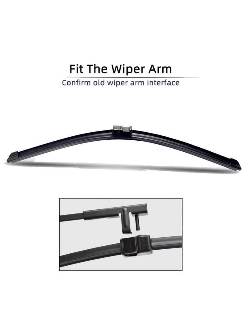 Elshafey Front Wiper Blade Set Compatible with BMW X3 F25 2010~2017 2015 2011 2016 2012 Windscreen Windshield Window 26"+20" - Image 2