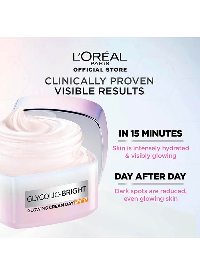 L'OREAL PARIS Glycolic Bright Day Cream 50ML, Night Cream 50ML, Cleansing Foam 100ML  - Image 3