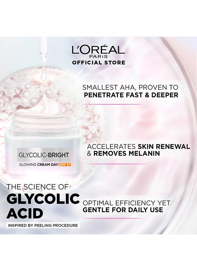 L'OREAL PARIS Glycolic Bright Day Cream 50ML, Night Cream 50ML, Cleansing Foam 100ML  - Image 4