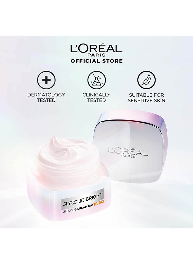 L'OREAL PARIS Glycolic Bright Day Cream 50ML, Night Cream 50ML, Cleansing Foam 100ML  - Image 5