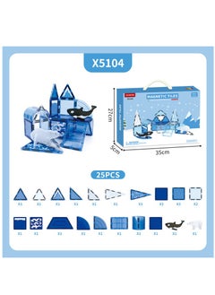 Excefore Magnetic Tiles for Kids Ages 3-5 4-8, 25Pcs Magnetic Tiles for Toddlers 3-5 STEM Magnet Tiles Magnet Blocks Toys Magnetic Building Blocks Animals Kids Games Preschool Learning Toy  - Image 3