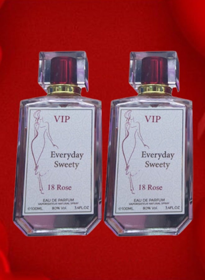 في آي بي 2 قطع عطر ايفري داي سويتي 18 روز 100 مل - Image 1