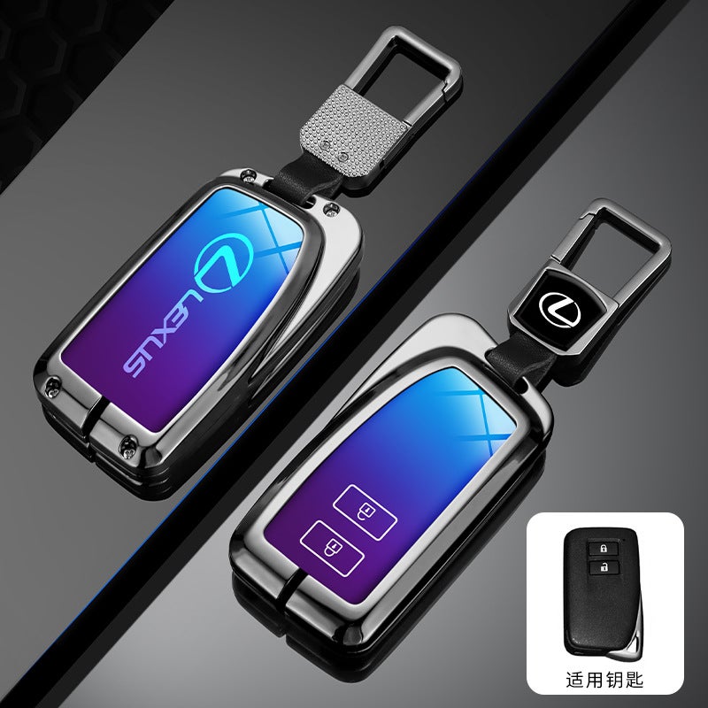 ليكساس غطاء مفتاح معدني فاخر من سبائك الزنك لكزس ES200 ES300h RX350h RX300 NX200 - Image 1