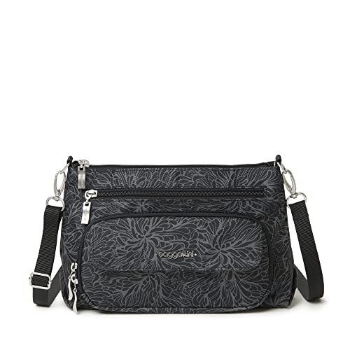 Baggallini Womens Original Everyday Bag Midnight Blossom One Size US
