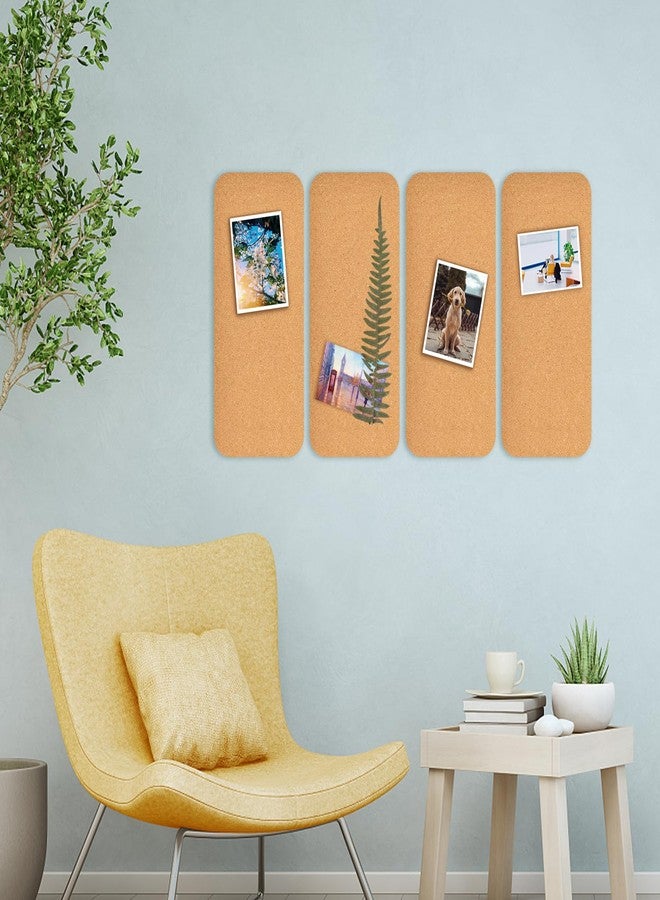 YCCYYCCY 2 PCS 12.5"*5.5" Self-Adhesive Cork Board, 4mm Thick Cork Boards for Walls, 1 Pack 12.5"*5.5" Bulletin Board, Cork Board Tiles for Office, Home, School (4MM-2PC) - Image 5