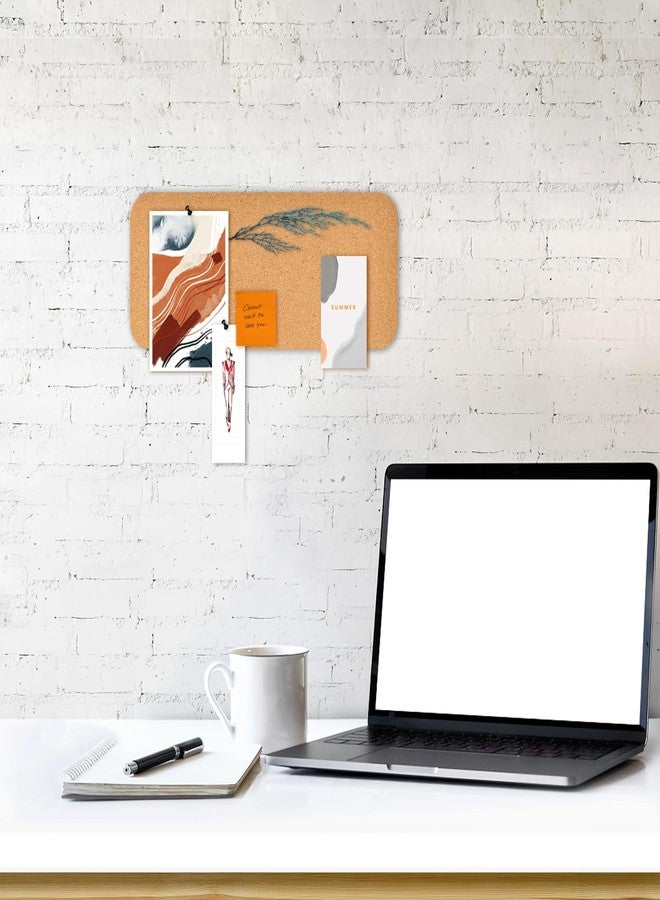 YCCYYCCY 2 PCS 12.5"*5.5" Self-Adhesive Cork Board, 4mm Thick Cork Boards for Walls, 1 Pack 12.5"*5.5" Bulletin Board, Cork Board Tiles for Office, Home, School (4MM-2PC) - Image 3