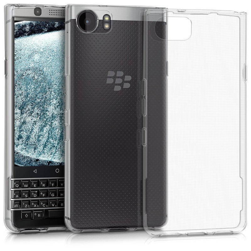 kwmobile Case Compatible with BlackBerry KEYone (Key1) - Clear Case Soft Slim Flexible Protective TPU Phone Cover - Transparent - Image 5