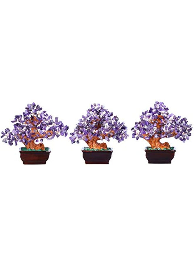 LAMAY Natural Quartz Crystal Money Tree, Healing Crystal Trees Bonsai Style Decoration for Wealth and Luck for Home Decor, Gifts for Women - Image 3