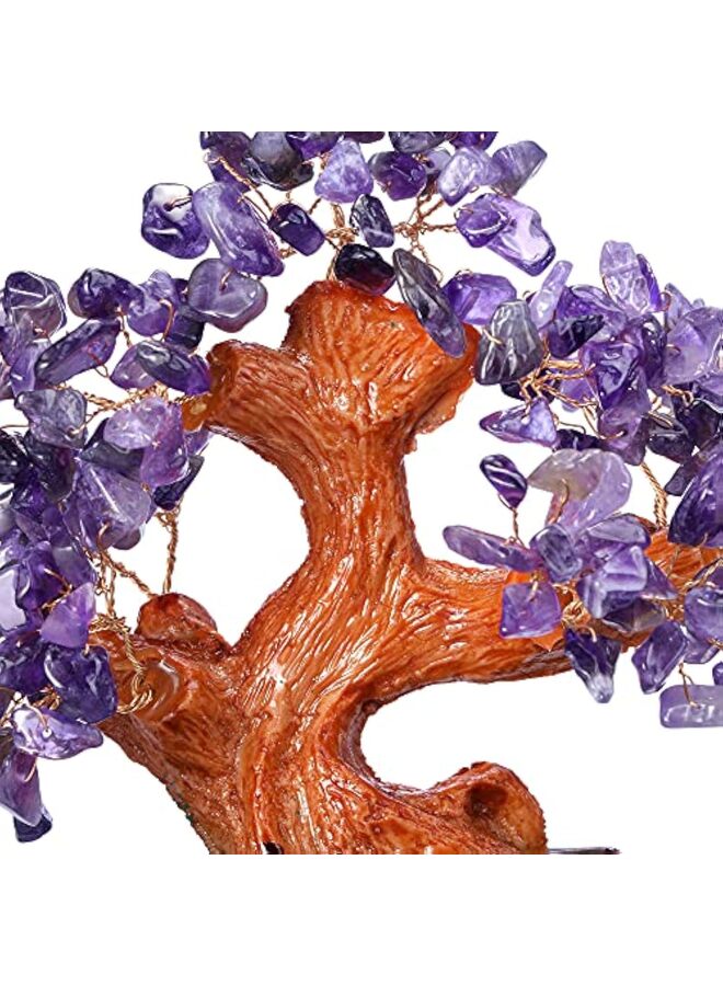 LAMAY Natural Quartz Crystal Money Tree, Healing Crystal Trees Bonsai Style Decoration for Wealth and Luck for Home Decor, Gifts for Women - Image 5