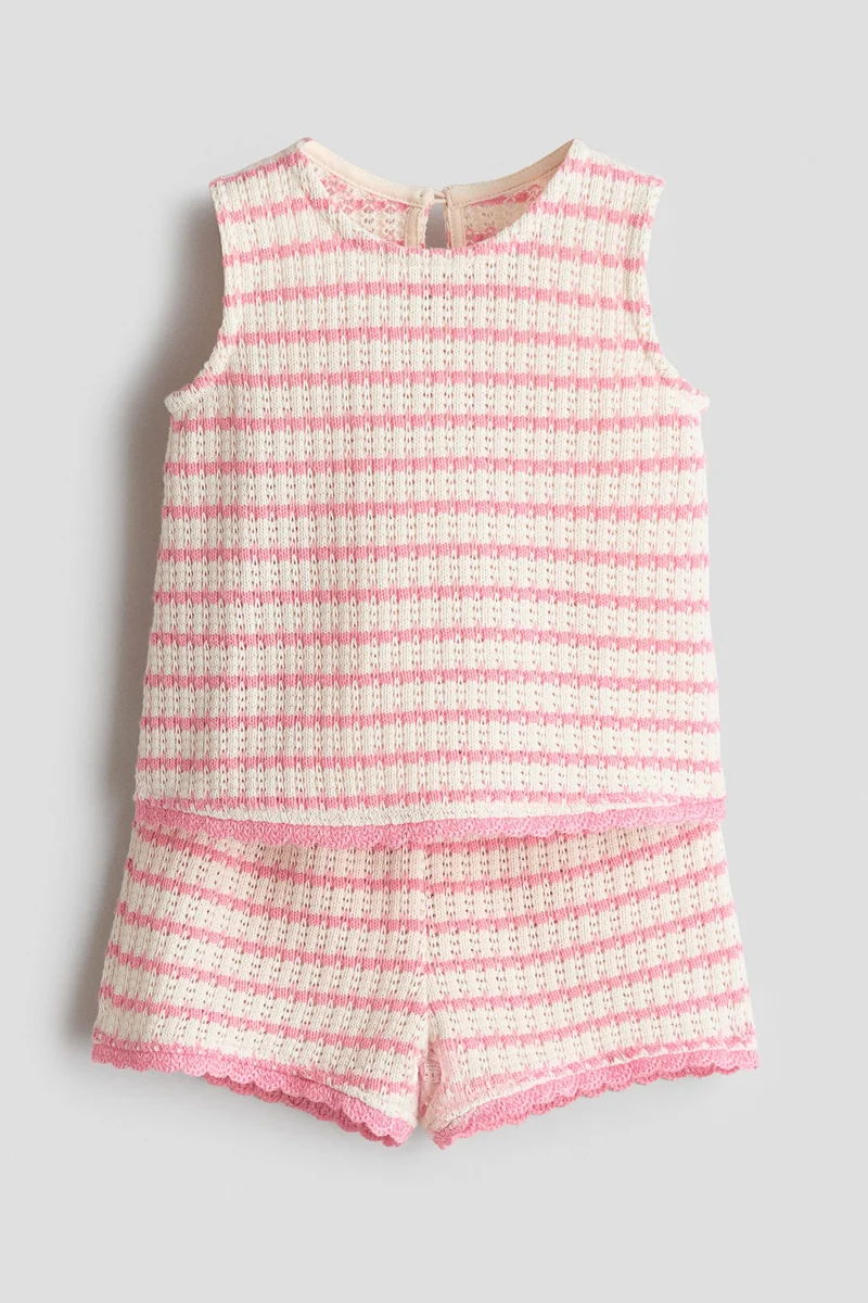 H&M 2-piece textured-knit set