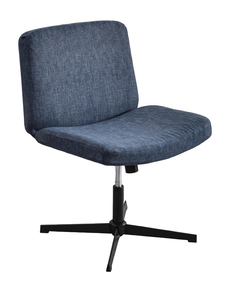 NILUOH Armless Chair Cover, Criss Cross Chair Slipcover, Stretch Fitted Vanity & Accent Chair Cover, Elastic Wide Seat Chair Protector for Home Decor - Image 1
