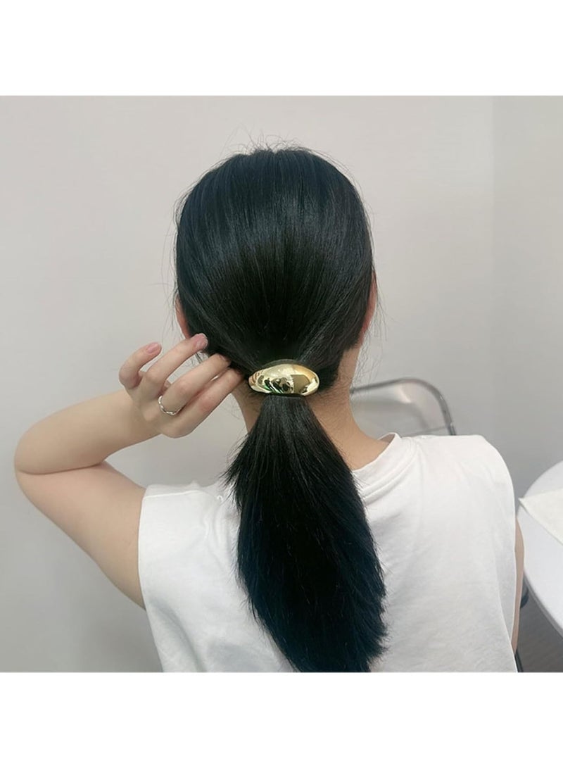 عام 3 قطع معدنية الشعر التعادل ذيل حصان الشعر المطاطية للنساء والفتيات - Image 3