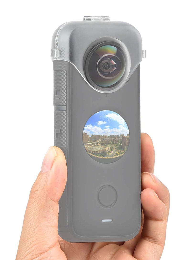 حراس عدسة شفافين لـ Insta360 ONE X2 - غلاف واقي لملحقات كاميرا الحركة البانورامية، مثالي لمستخدمي Insta360 ONE X2. - Image 1