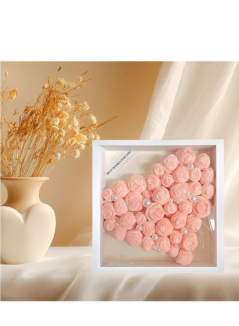 إطار عرض صندوق الظل 10x10 بوصة، عبوة 2، إطار صورة ثلاثي الأبعاد أعمق 3 سم، صندوق عرض للذكريات، ذكريات الزفاف، الحرف، التذاكر والصور - Image 3