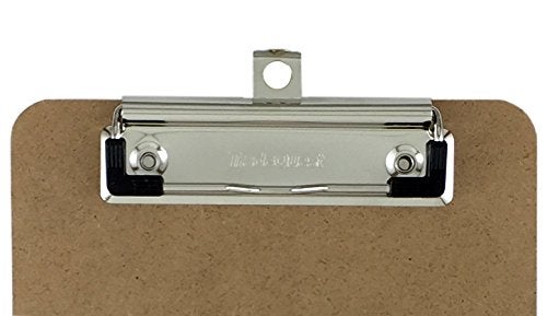 Trade Quest Memo Size 6'' x 9'' Clipboard Low Profile Clip Hardboard (Pack of 6) - Image 2