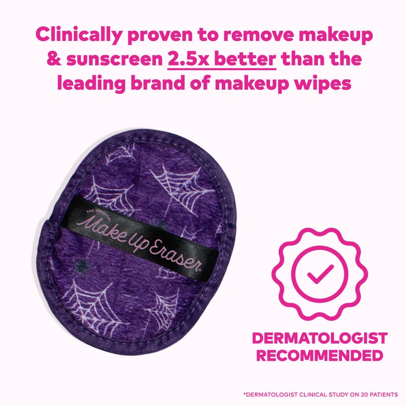 Makeup Eraser The Original MakeUp Eraser, 7-Day Set, Erase All Makeup With Just Water, Including Waterproof Mascara, Eyeliner, Foundation, Lipstick, Sunscreen, and More! Squad Ghouls, 7ct. - Image 2