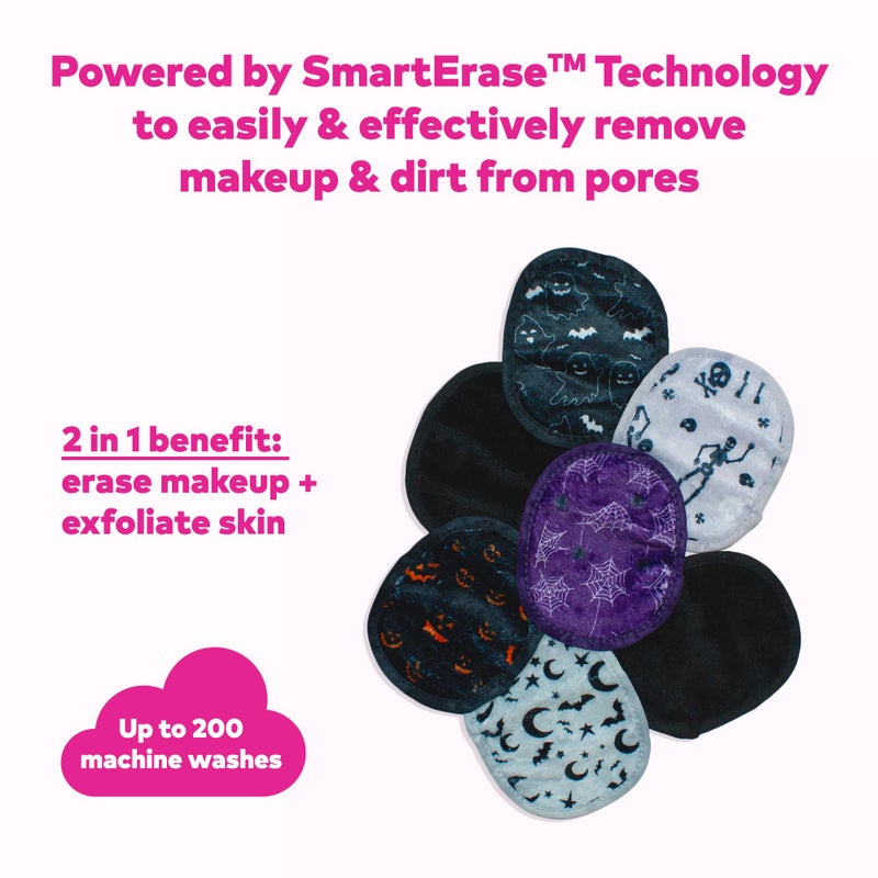 Makeup Eraser The Original MakeUp Eraser, 7-Day Set, Erase All Makeup With Just Water, Including Waterproof Mascara, Eyeliner, Foundation, Lipstick, Sunscreen, and More! Squad Ghouls, 7ct. - Image 3