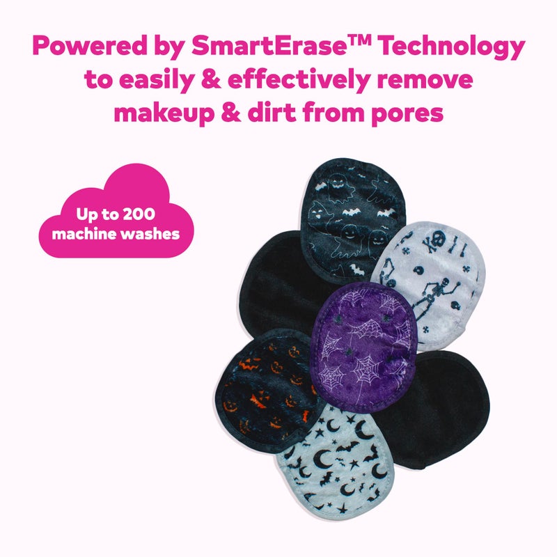 Makeup Eraser The Original MakeUp Eraser, 7-Day Set, Erase All Makeup With Just Water, Including Waterproof Mascara, Eyeliner, Foundation, Lipstick, Sunscreen, and More! Squad Ghouls, 7ct. - Image 4