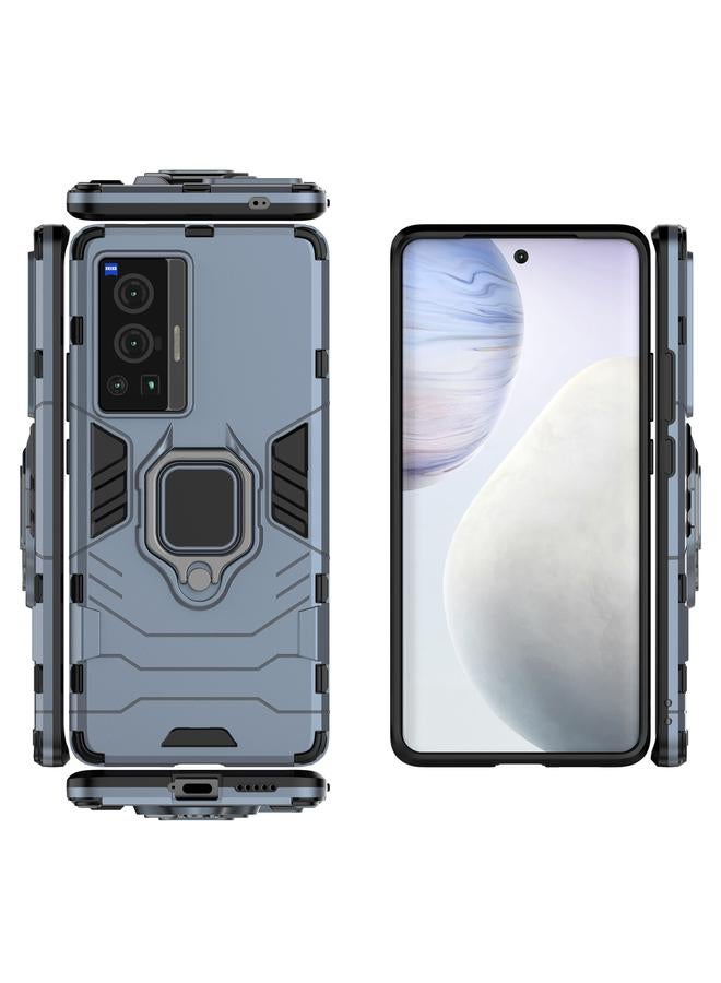 إيروريكس جراب لهاتف vivo X70 Pro مقاوم للصدمات من البولي كربونات + جراب واقٍ من مادة TPU مع حامل حلقي مغناطيسي - Image 3