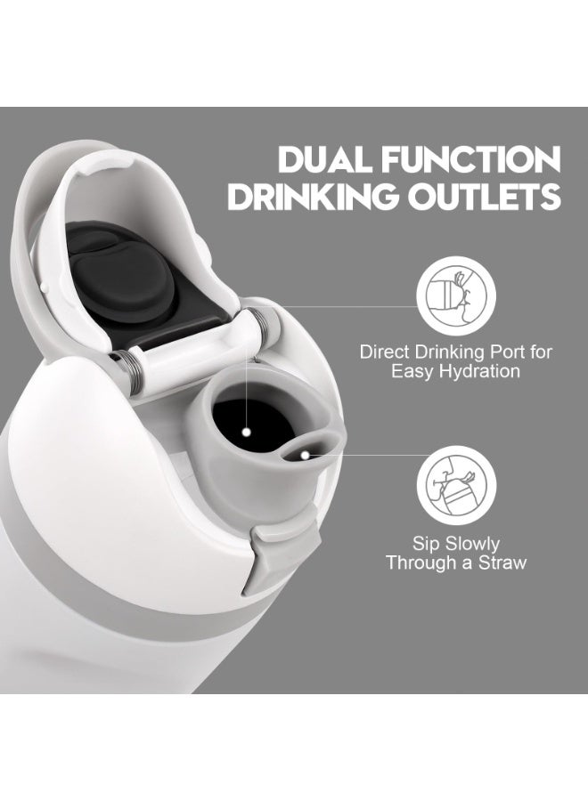 Replacement Lid Compatible with Owala Freesip | One-Button Leak-Proof Water Bottle Top Cap for 16oz 24oz 32oz 40oz Cups & 25oz Tritan Bottle, BPA-Free Accessory - Image 2