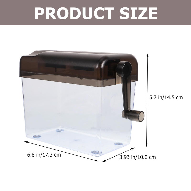 آلة تمزيق ورق يدوية مكتبية A6 مع كرنك يدوي للتخلص من مستندات المنزل والمكتب - Image 3