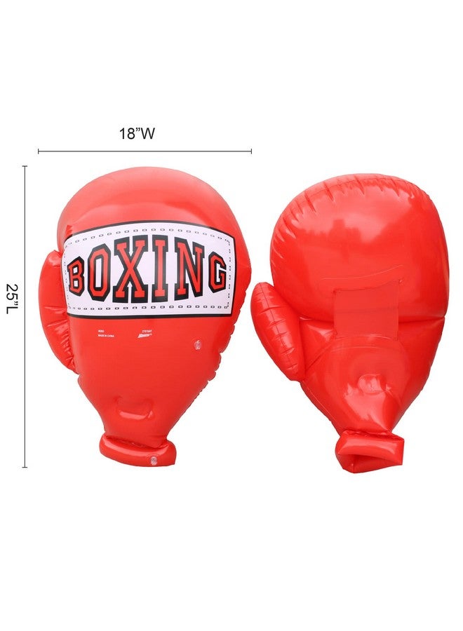 Banzai Banzai Kids Inflatable Mega Boxing Gloves 1 Set (Red or Blue) - Image 3
