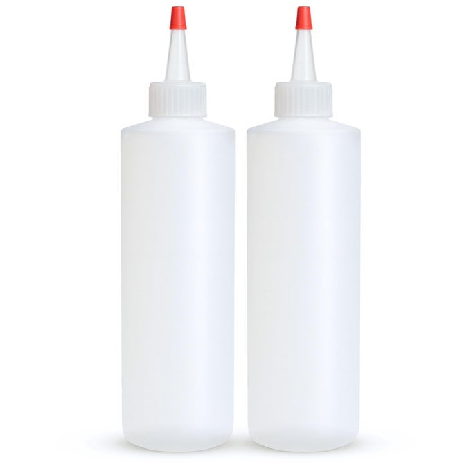 CONDIMENT SQUEEZE BOTTLES 8 OZ EMPTY SQUIRT BOTTLE RED TOP CAP LEAK PROOF FOR KETCHUP MUSTARD SYRUP SAUCES DRESSING OIL ARTS CRAFTS BPA FREE PLASTIC PERFECT FOR KITCHEN 2 PACK