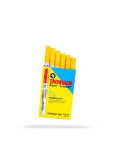 Paint Marker Round Tip 4.5mm Yellow 12 Pcs