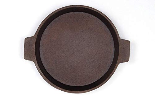 Rock Tawa Cast Iron Shallow Pan Fry/Fish Fry/Omelet Pan 8 Inch Pre-Seasoned 750ML - Image 1