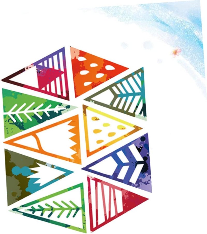 klarako Sticker Mural Accessories Wall Background Geometric Triangle DIY Home Door Decal Decoration Creative for Design Colorful - Image 3