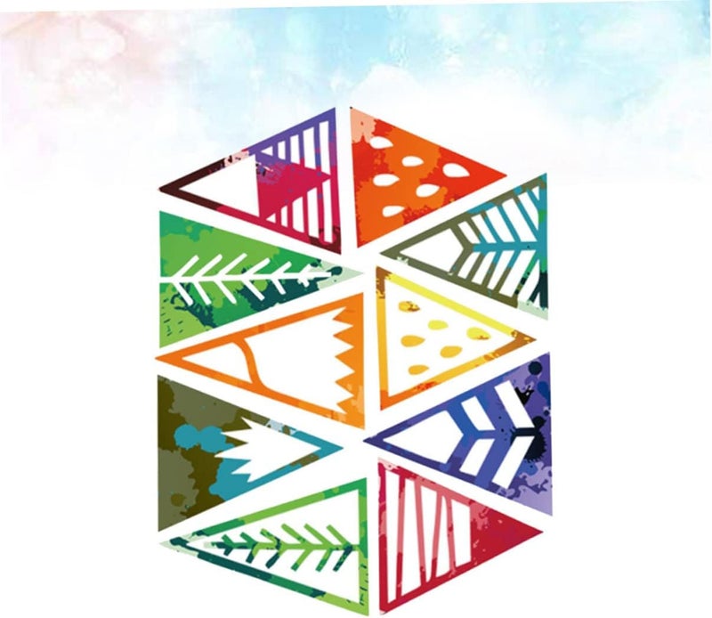 klarako Sticker Mural Accessories Wall Background Geometric Triangle DIY Home Door Decal Decoration Creative for Design Colorful - Image 2