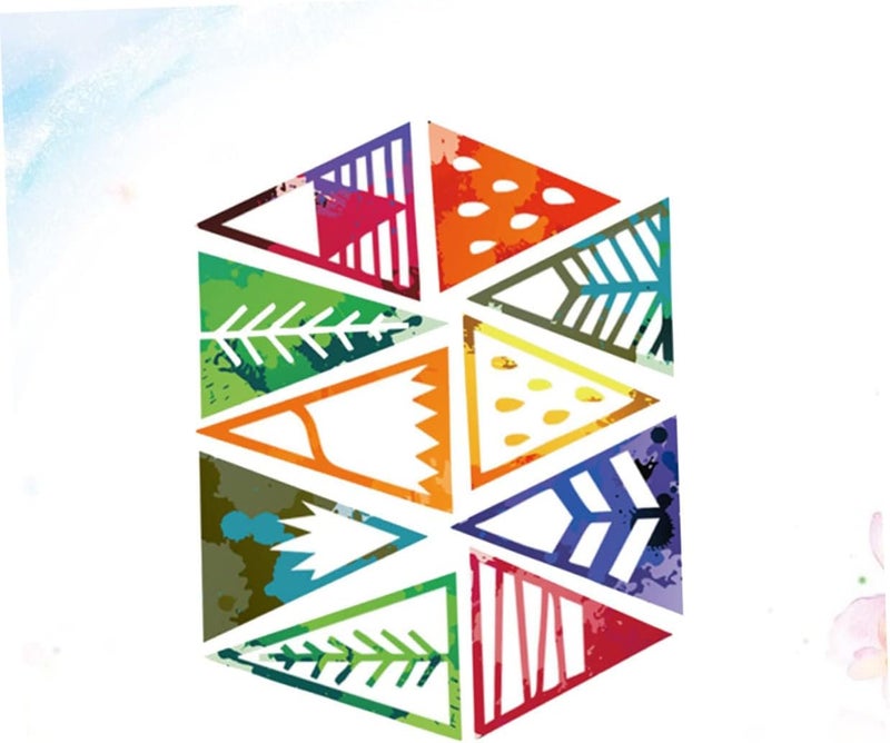 klarako Sticker Mural Accessories Wall Background Geometric Triangle DIY Home Door Decal Decoration Creative for Design Colorful - Image 4