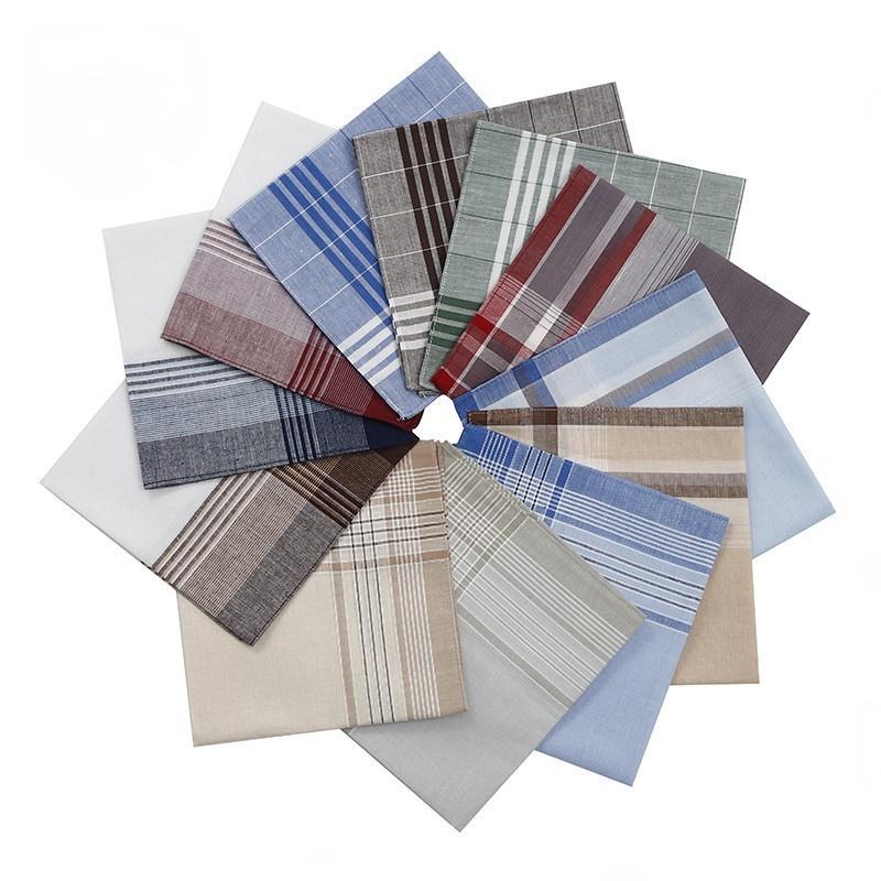 Men's Handkerchiefs Handbags Handkerchiefs Business and Informal Set, Cotton Handkerchief Handkerchiefs and Soft Men's Suit, Cloth Handkerchiefs Gift for Men - Image 2
