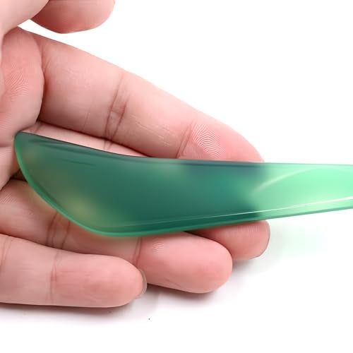 Dtacke Green 11cm/4.3" Polishing Burnisher Natural Agate Knife Gold Silver Jewellery Hand Polishing Burnisher Tool - Image 4