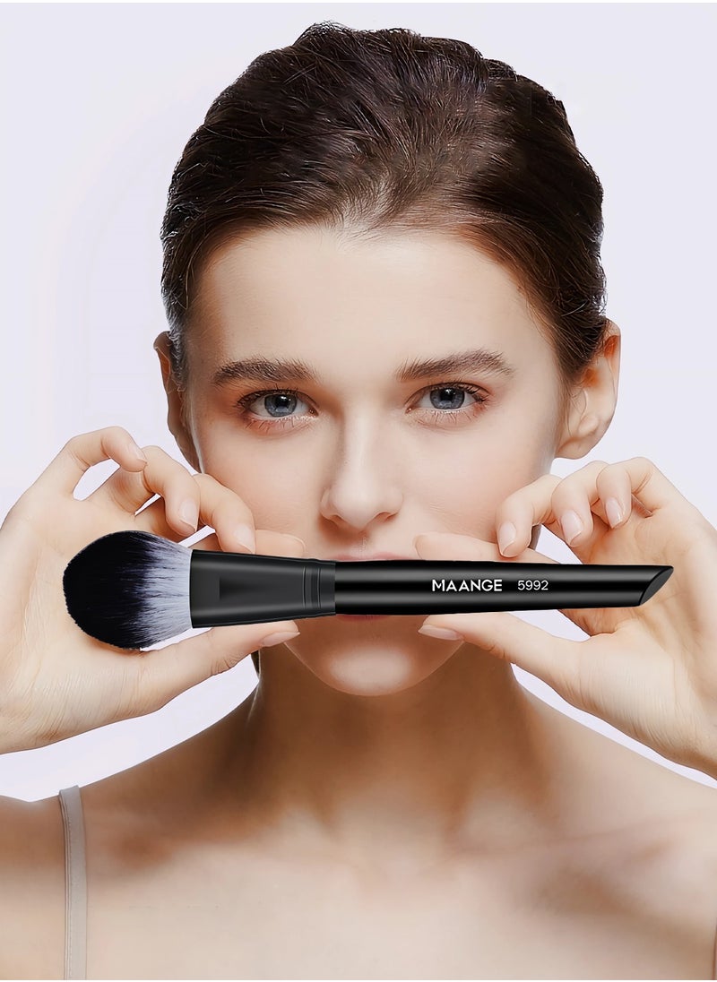 MAANGE - 18 Pcs Professional Makeup Brushes Set - Black Edition for Flawless Application - Image 1