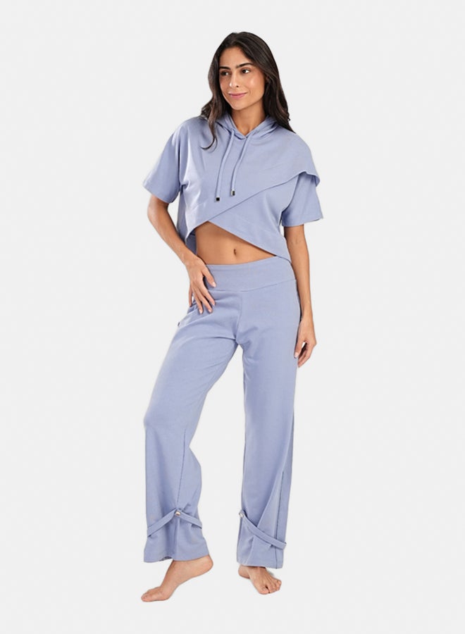 Carina Asymmetrical Cropped Pyjama Top - Image 5