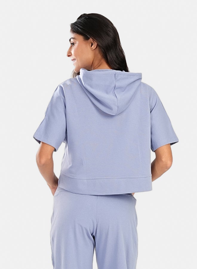 Carina Asymmetrical Cropped Pyjama Top - Image 3