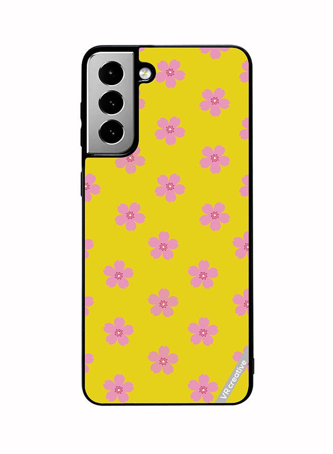 VR CREATIVE Protective Case Cover For Samsung Galaxy S21 FE 5G Flower Design Multicolour - Image 1