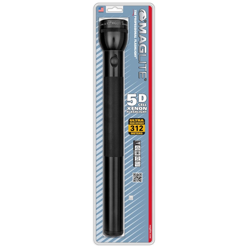 Maglite Heavy-Duty Incandescent 5-Cell D Flashlight, Black - Image 4