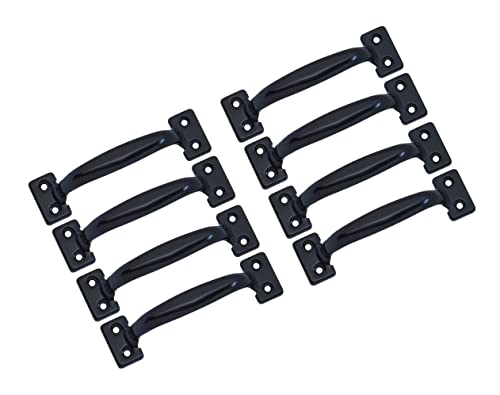QCAA Door Pull Steel Black Coated 534 8 Pack Made in Taiwan - Image 1