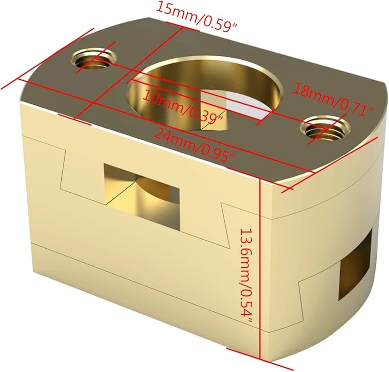 T8 Z Axis 3D Printer Coupling Upgrade Kit for Ender 3 CR10 CR10S Hot Bed - Image 3