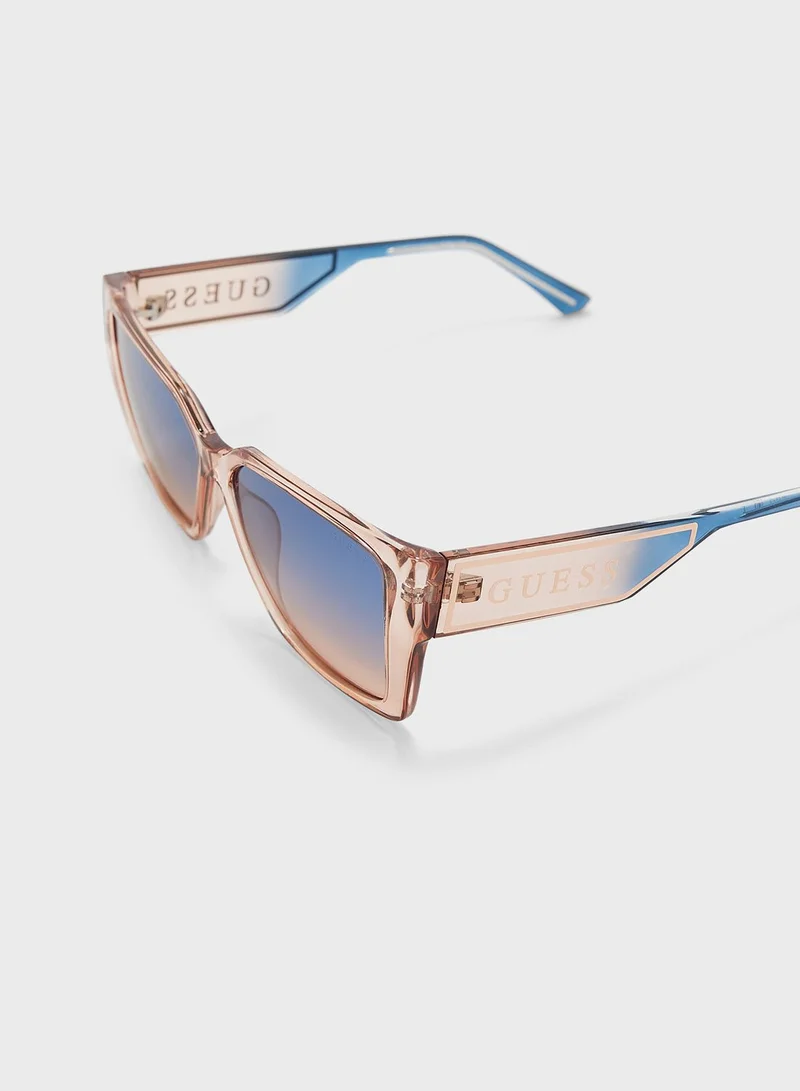 GUESS Square Shaped Oversized Sunglasses