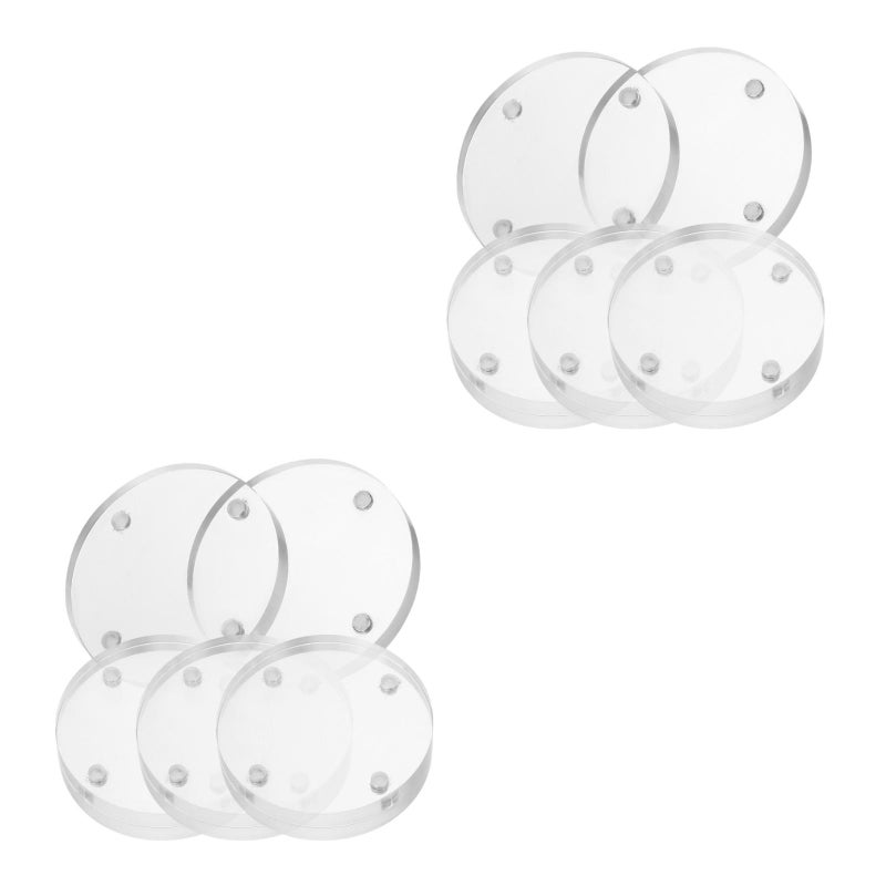 8 pcs Round Magnets Magnetic Photo Picture Frame Mini Photo Display Discs - Image 3